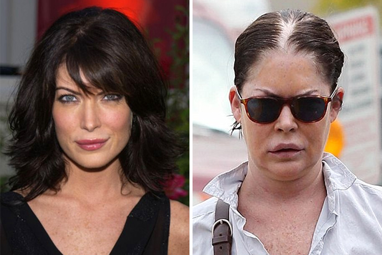 Lara Flynn Boyle botox lips body measurements