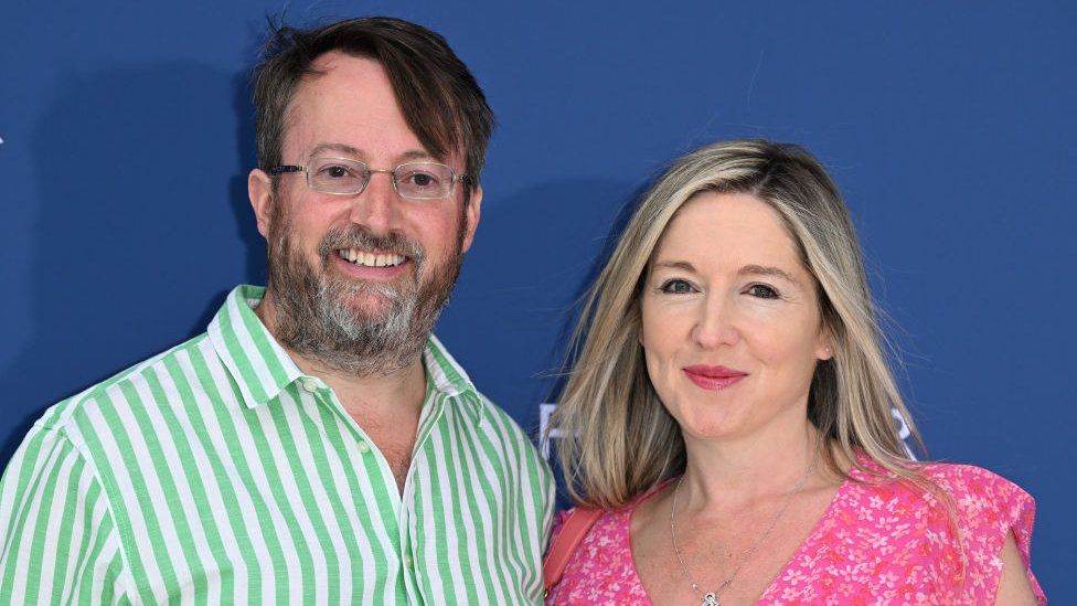 Victoria Coren Mitchell with husband David Mitchell